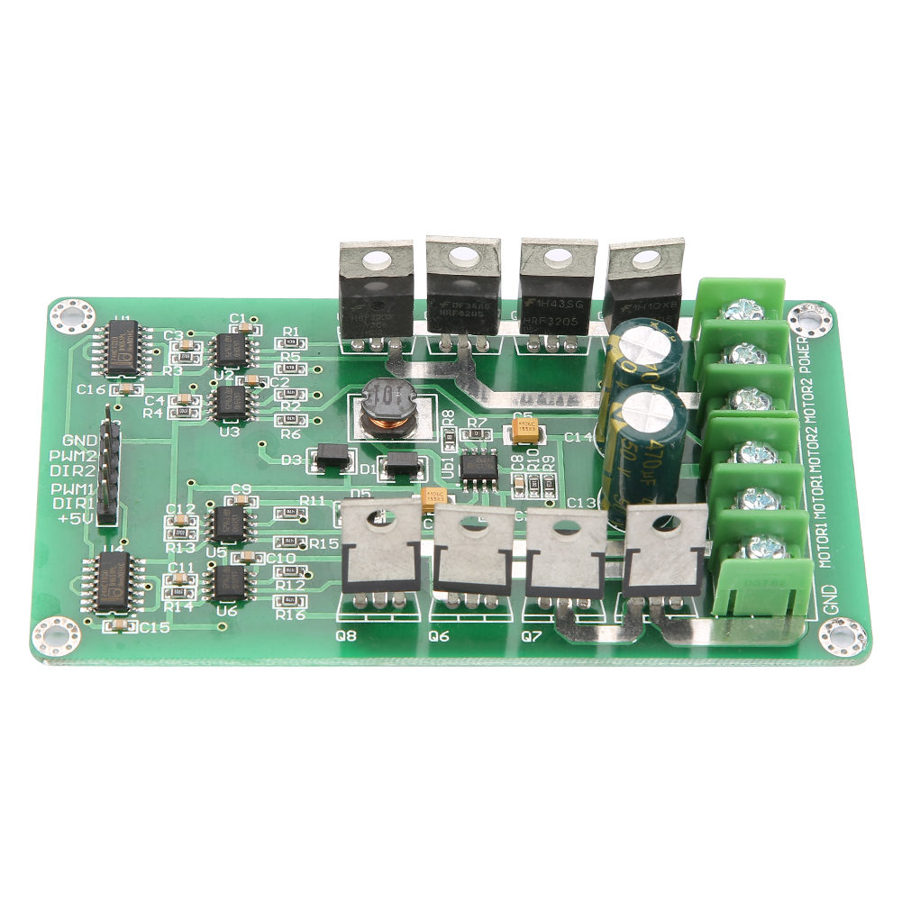 Irf3205 Zweikanal-gleichstrommotortreiberplatine Modul H-brücke Mit Bremsfunktion