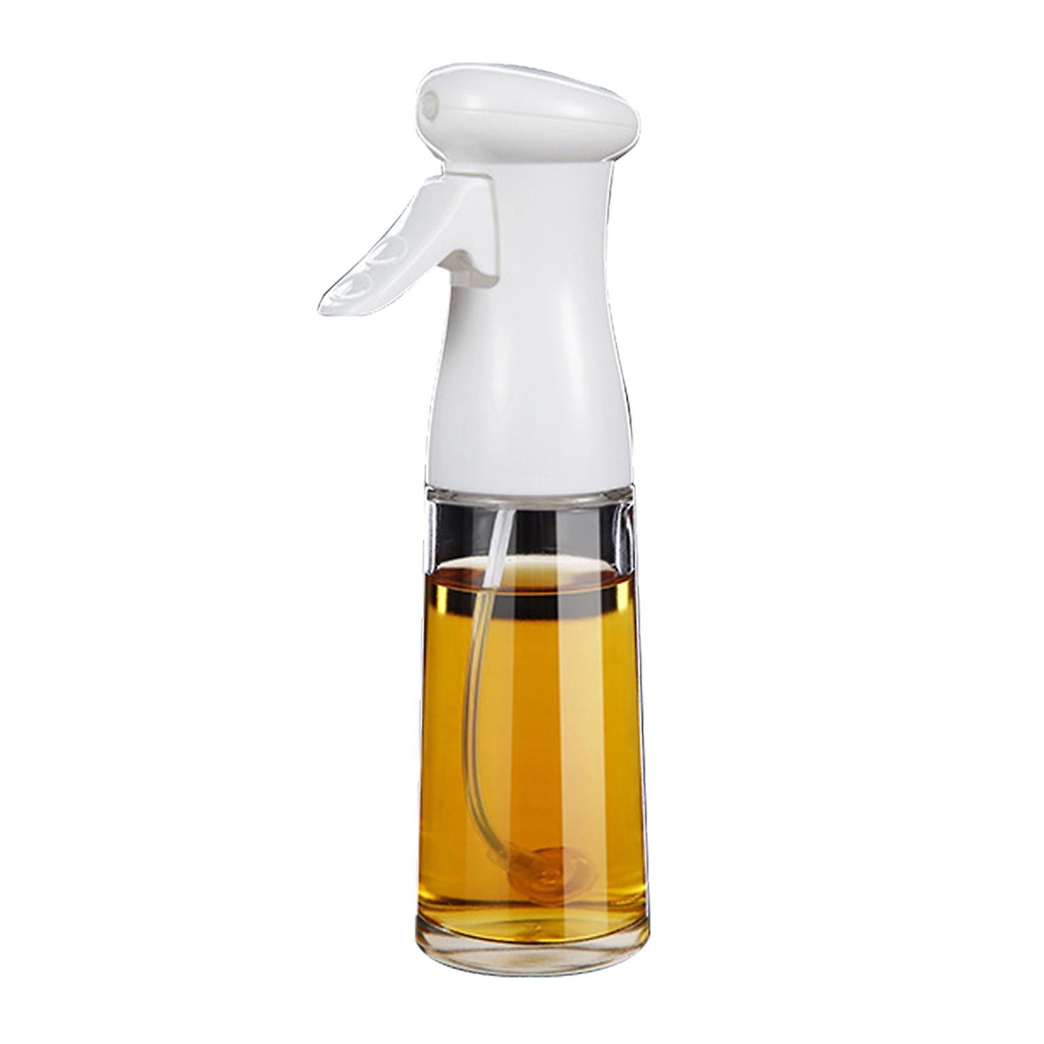 Ölsprüher Aus Glas, 200 Ml, Sprühflasche Mit Nebelfunktion, Verstopfungsfrei, Für Olivenöl, Wasser, Sojasauce, Coo-white