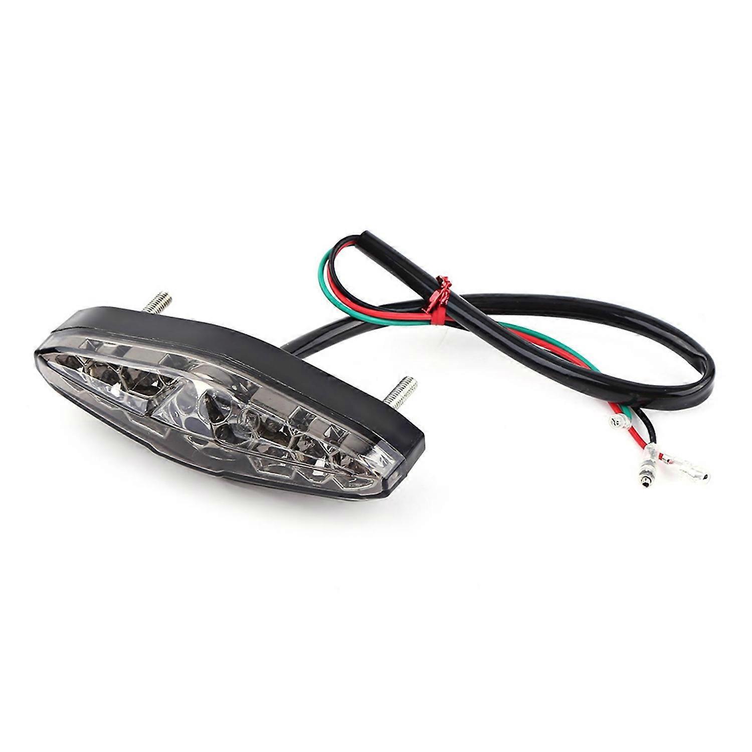 12v 15 Led Motorrad Brems-, Rück- Und Rücklicht Atv Dirt Bike Universal Rauchglas