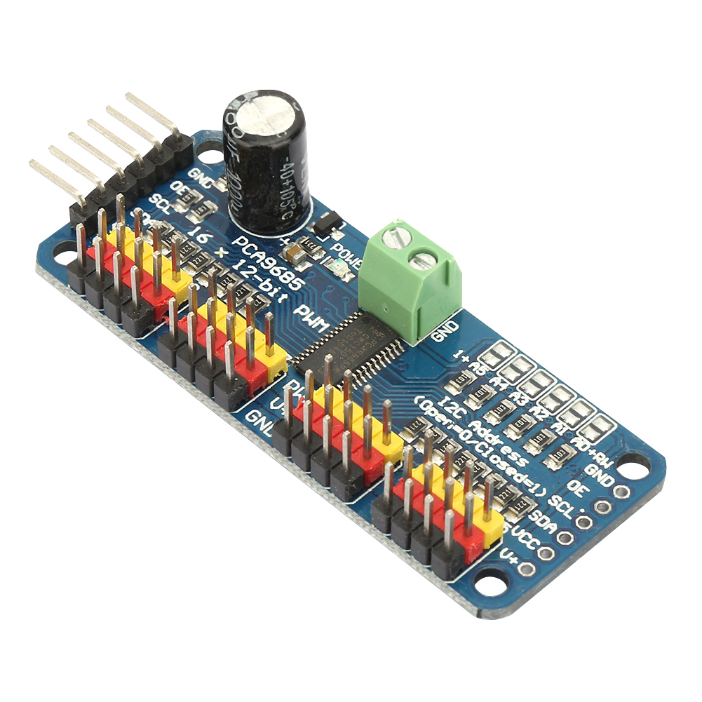 Pca9685 16-kanal 12-bit Pwm Servo Shield Motortreiber I2c-modul 401000hz 5v
