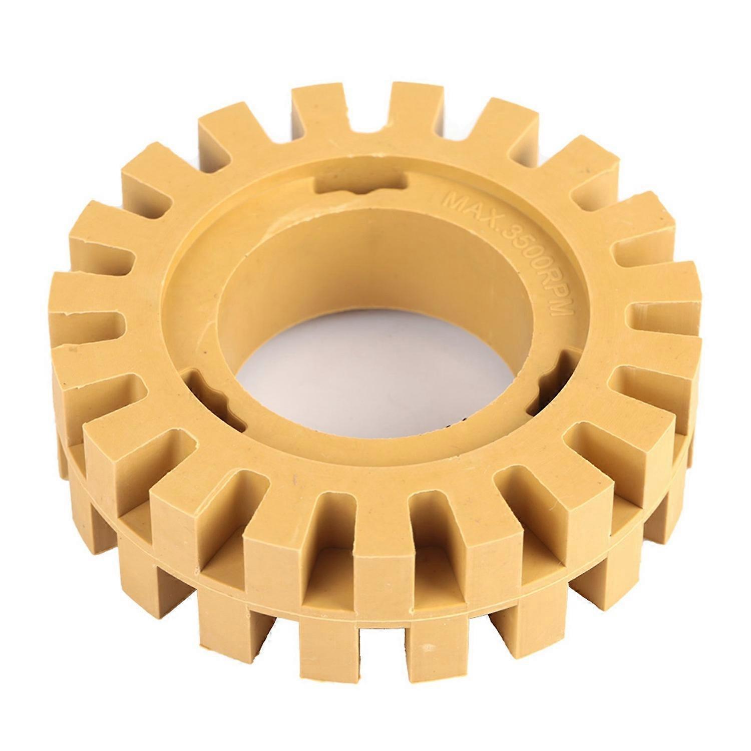 100 Mm (4 Zoll) Schleif- Und Polierscheibe Mit Zickzack-zahnform Aus Gummi (ohne Schaft)