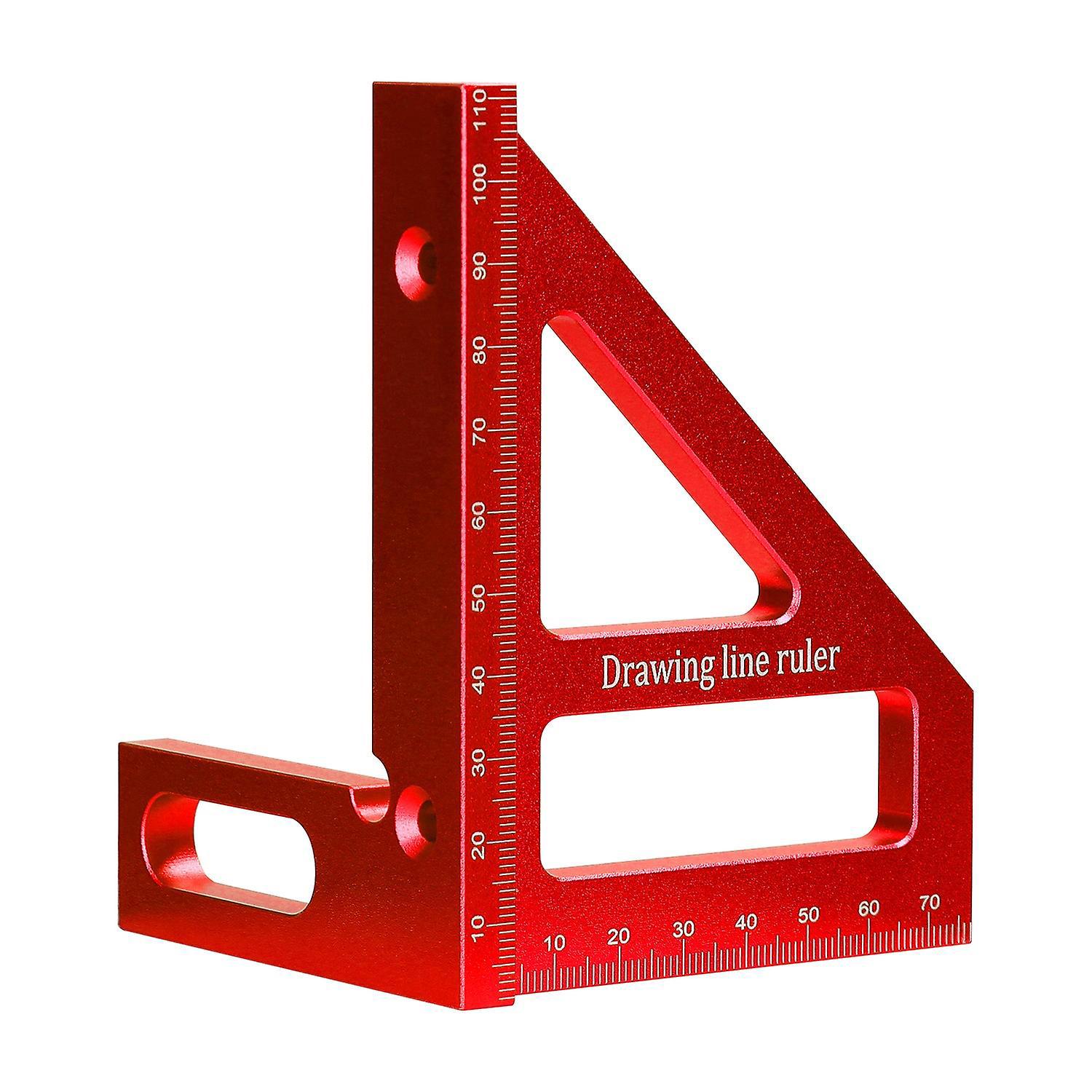 Winkelmesser Aus Aluminiumlegierung, Winkelmesser Für Holzbearbeitung, 45°, 90°, Gehrung, Dreieck