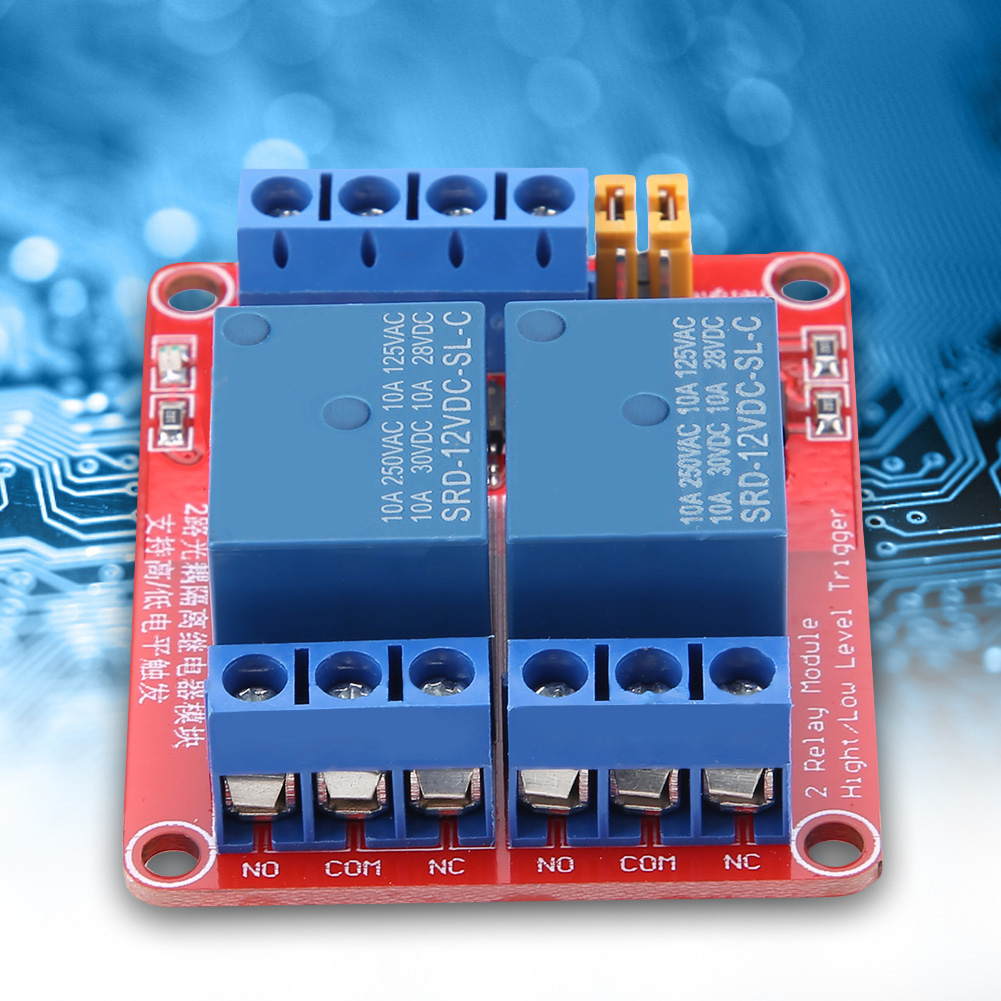 2-kanal-relaismodul Mit Optokoppler-isolation, High- Und Low-pegel-triggerung (12 V)