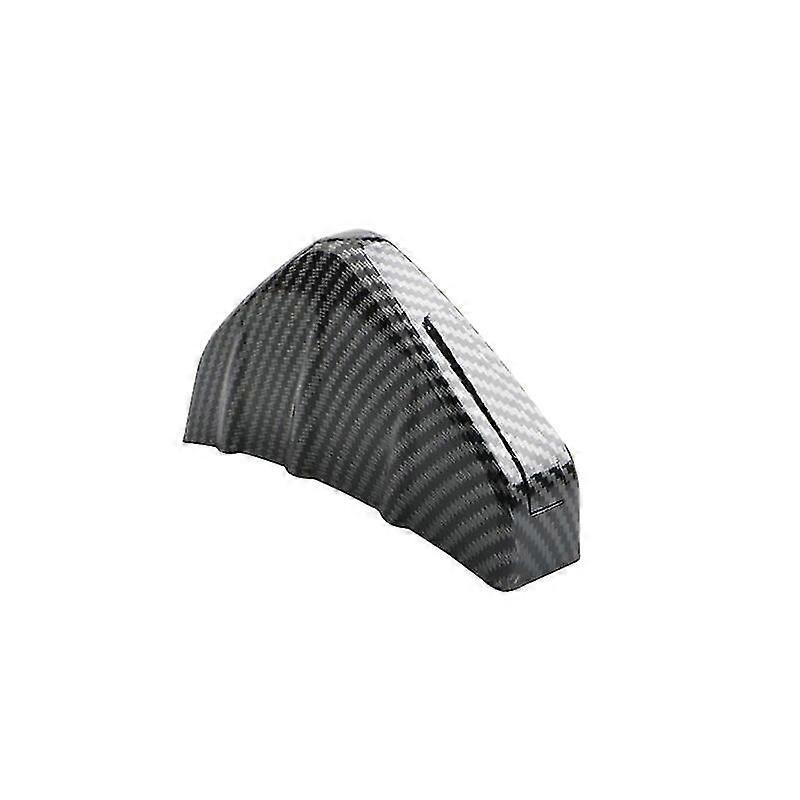 1/4 Stück Universal-heckstoßstangendiffusor Haifischflossen-spoiler, Auto-modifikation, Mattschwarze Carbonfaser-heckstoßstangenlippe, Zubehör – 1x Carbonfaser