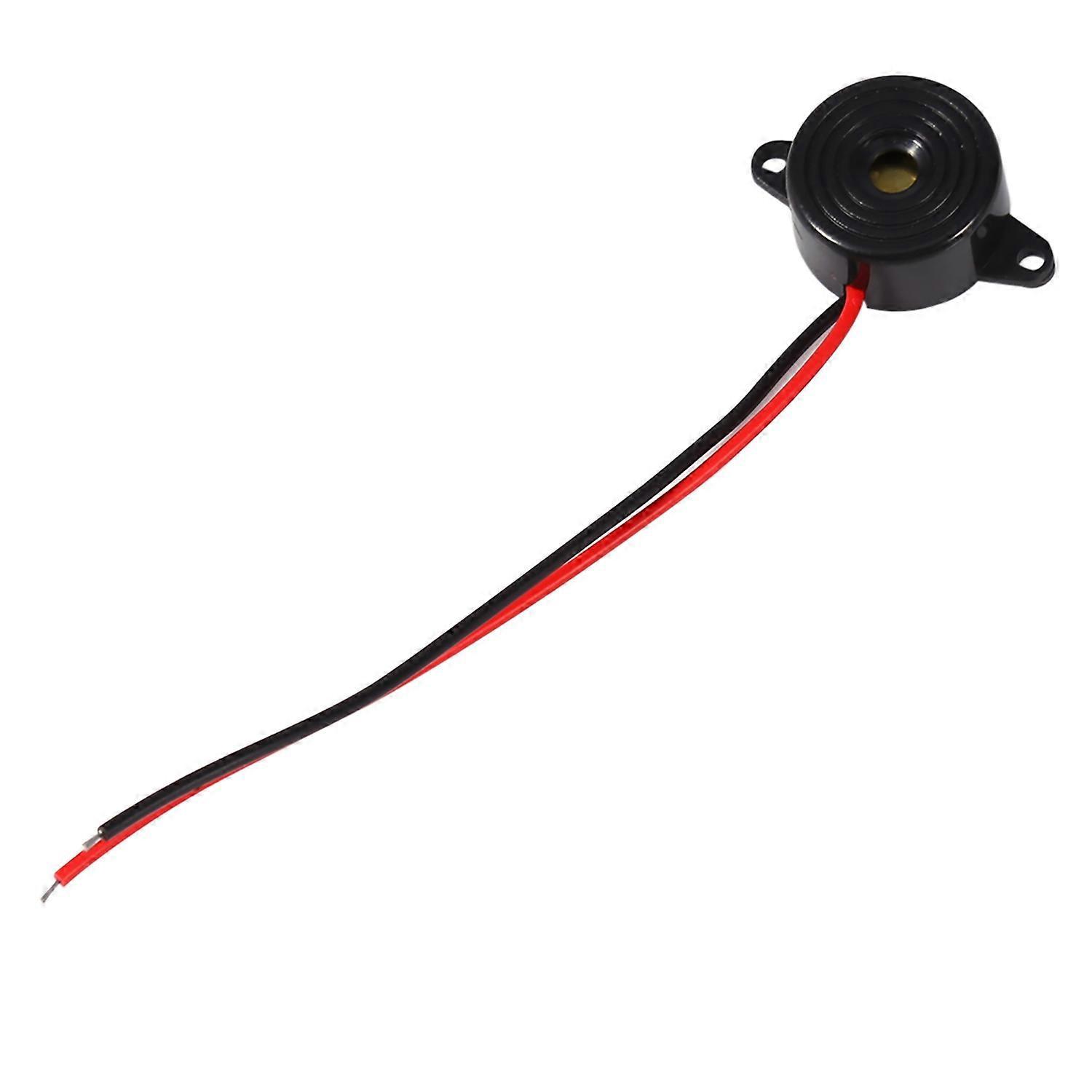 3–24 V Piezo-elektronik-tonsummer-alarm Mit Dauerton, Kabellänge 100 Mm
