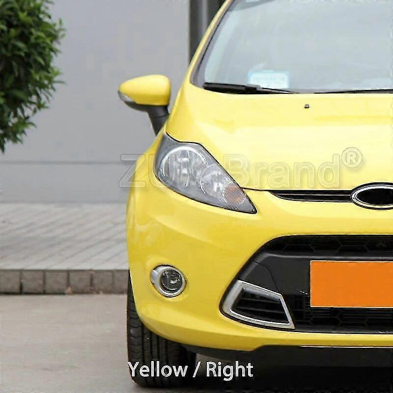 Farbig Lackierte Außenspiegelabdeckung Für Ford Fiesta 2009–2014 – Gelb, Rechts