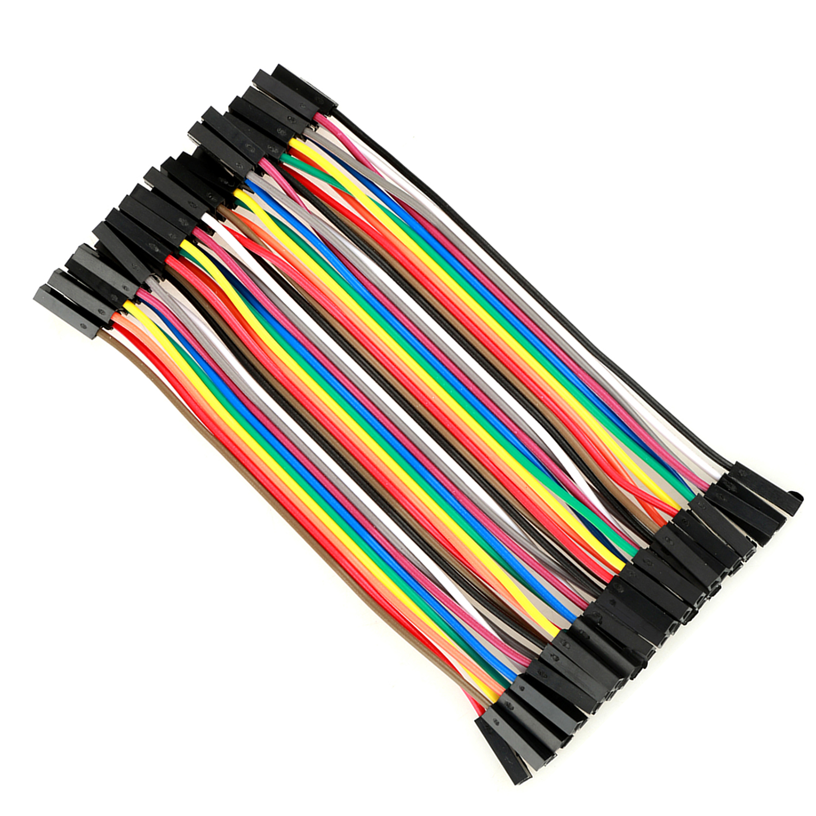 5-teiliges Set Bunter Jumperkabel (11,5 Cm), 40-polig, F-zu-f-flachbandkabel Für Steckplatinen