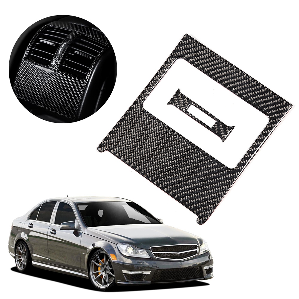 Abdeckung Für Hintere Lüftungsauslassblende Aus Kohlefaser, Passend Für Mercedes-benz C-klasse W204 (05-12)
