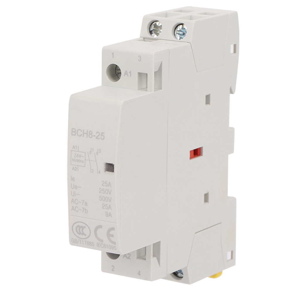 2p 25a 24v 1no 1nc 50/60hz Din-schienen-haushalts-wechselstromschütz, Hohe Qualität