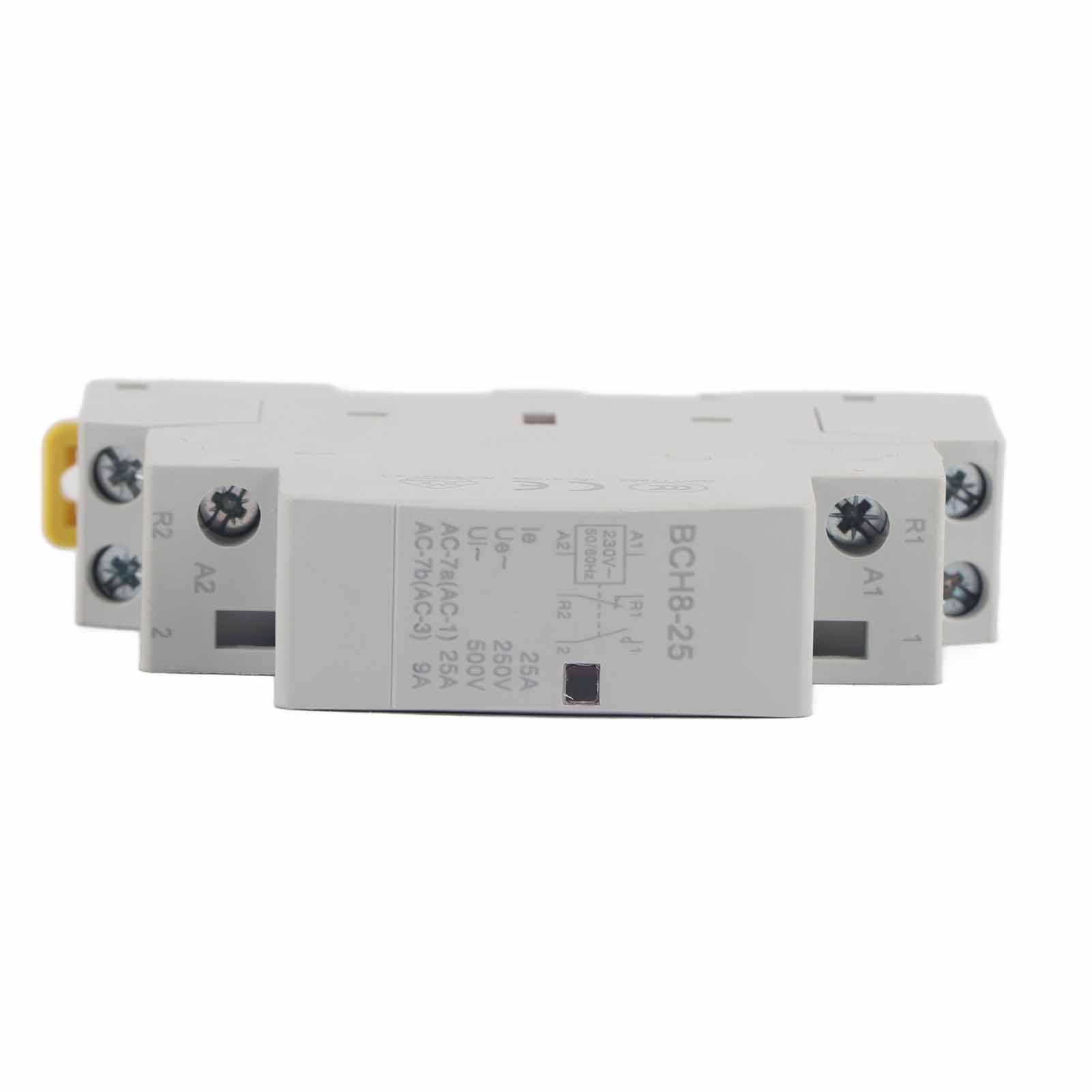 2p 25a 220v/230v 1no 1nc 50/60hz Din-schienen-haushalts-wechselstromschütz