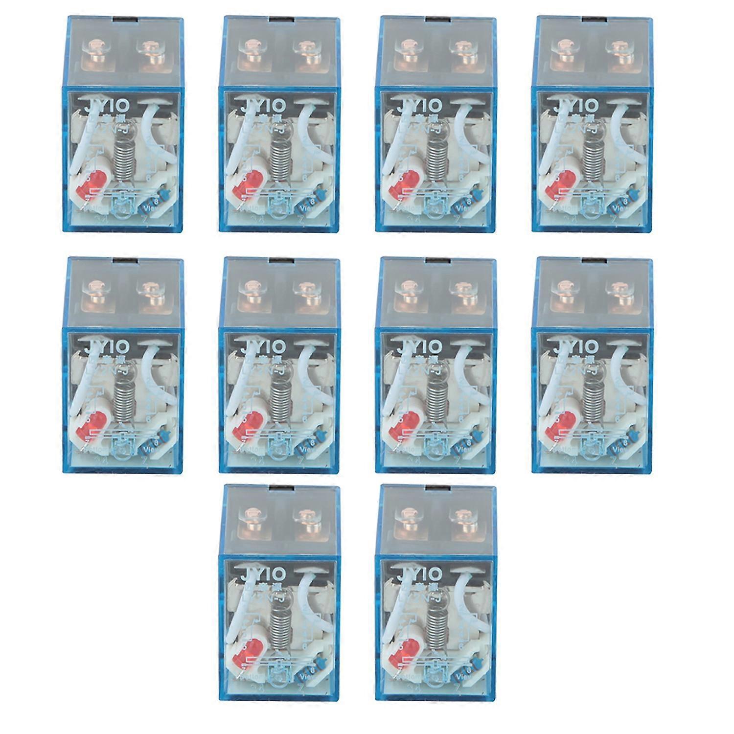 10 Stück Ly2n-j 5a 8-poliges Dpdt-elektromagnetspulen-leistungsrelais (220vac)