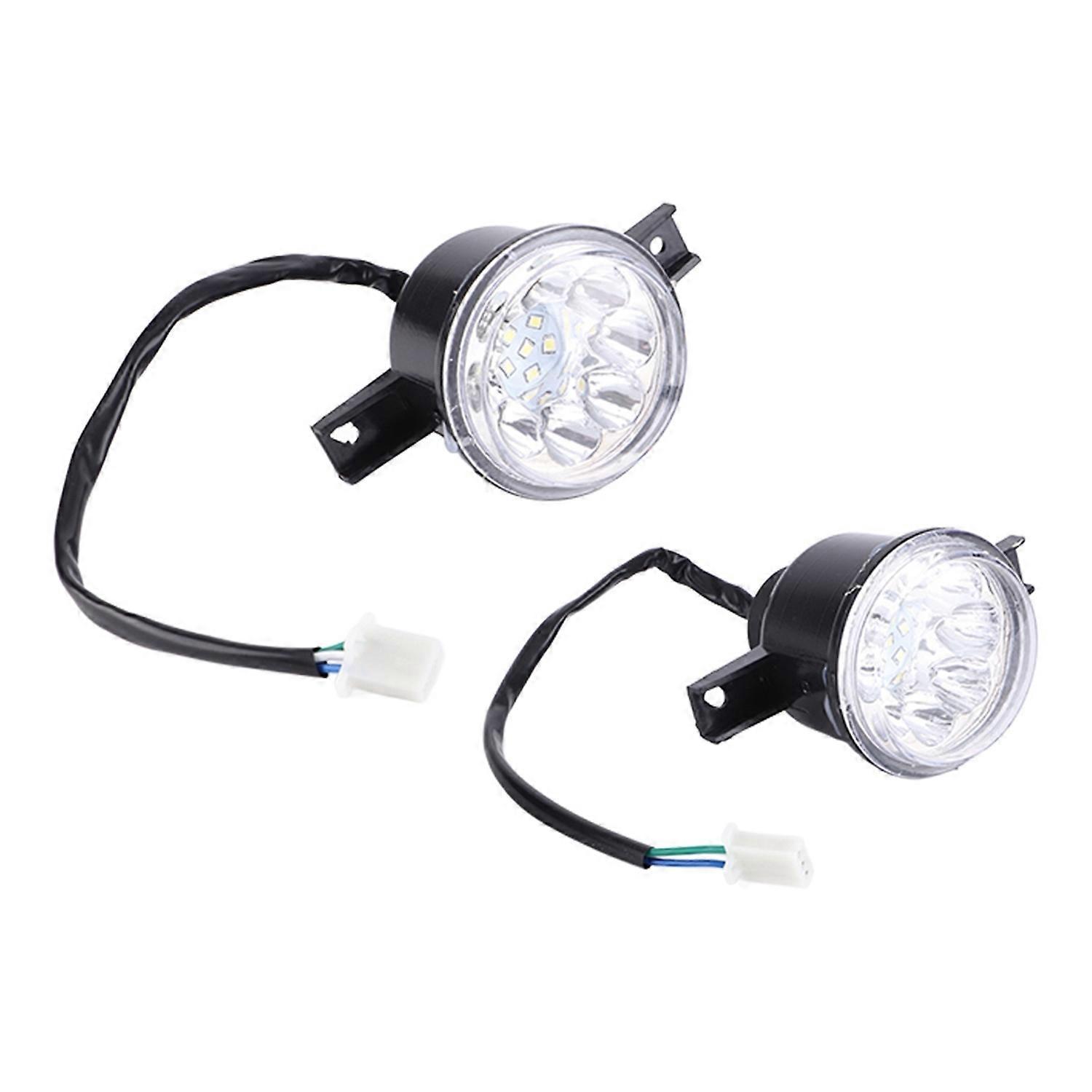 Stück 12v Led-scheinwerfer Links/rechts, Passend Für Bull Farm Quad Dirt Bike Atv 150cc 250cc