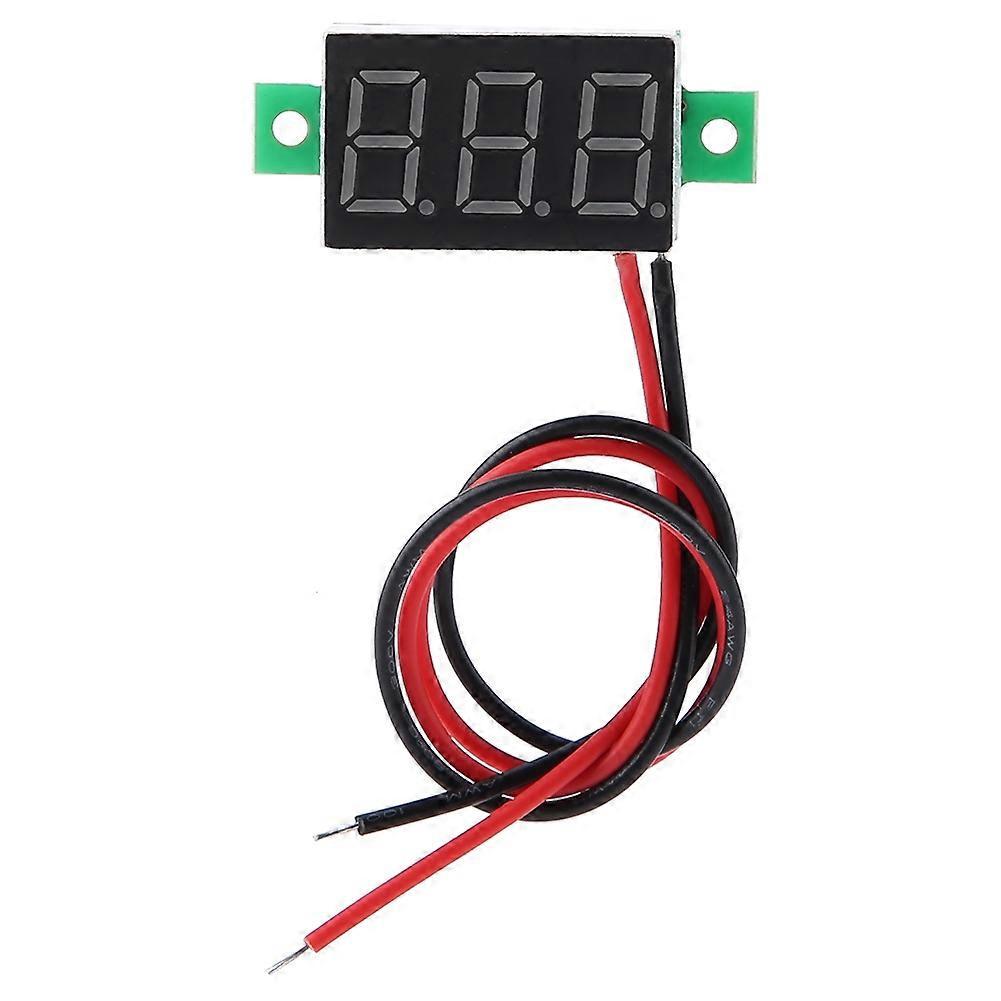 Digitales Voltmeter 0,36 Zoll Zweidraht Dc 2,5-30 V Digitales Led-display Spannungsmesser (gelb)