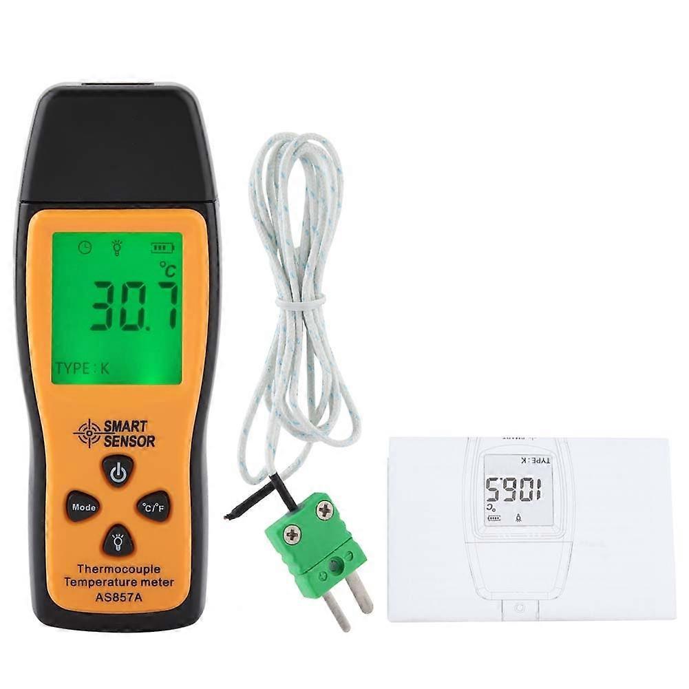 Smart Sensor As857 Digitales Lcd-thermometer Mit Temperaturanzeige Und Thermoelement Typ K