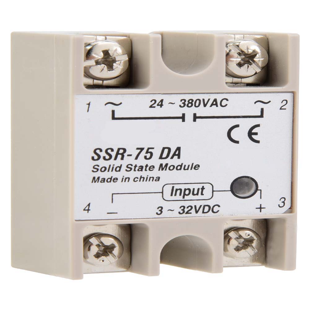Dc/ac-halbleiterrelais Ssr-75da 75a 3-32vdc Bis 24-380vac Ssr