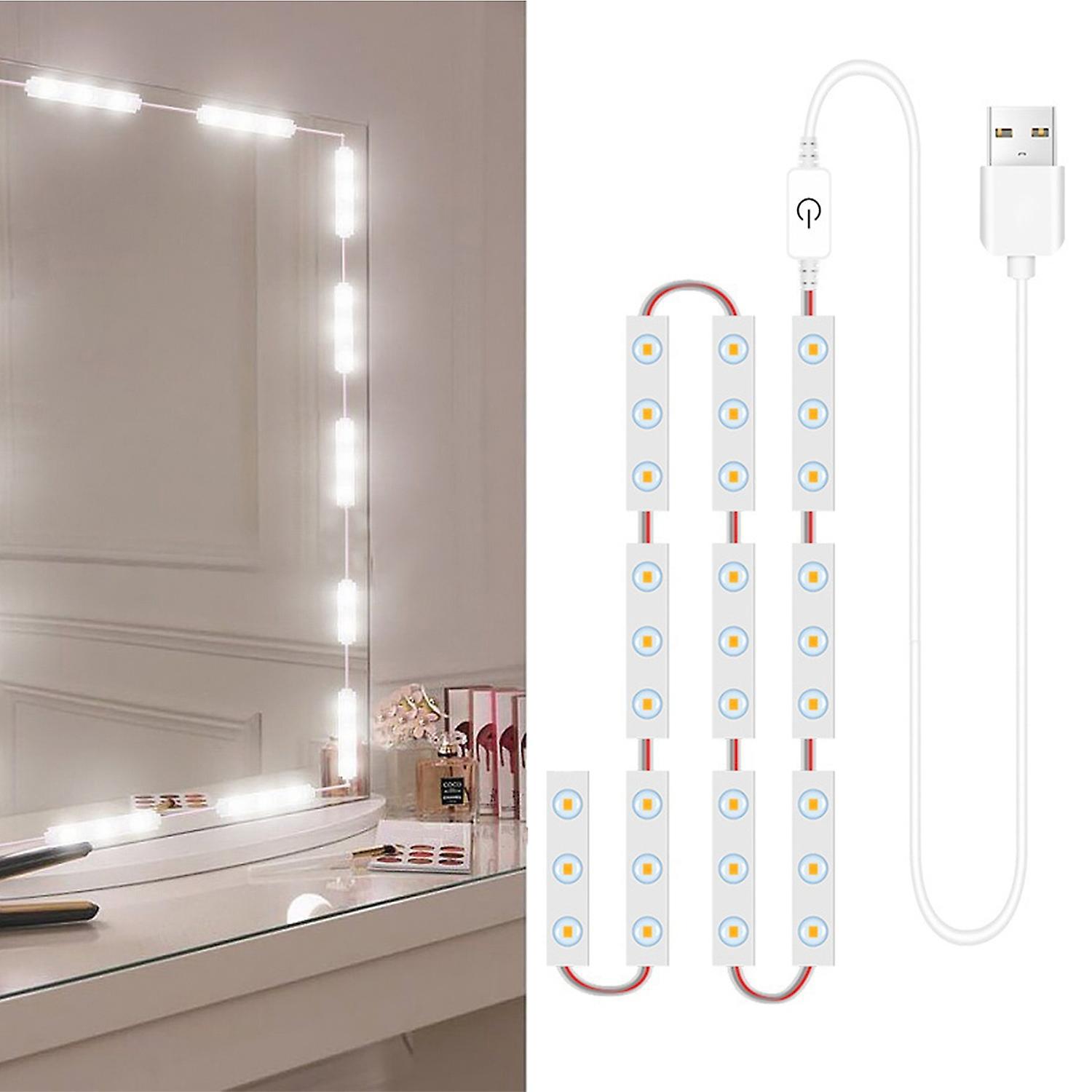 Led-schminkspiegelbeleuchtung Mit 30 Leds, Dimmbar, Touch-steuerung, Badezimmerspiegelbeleuchtung