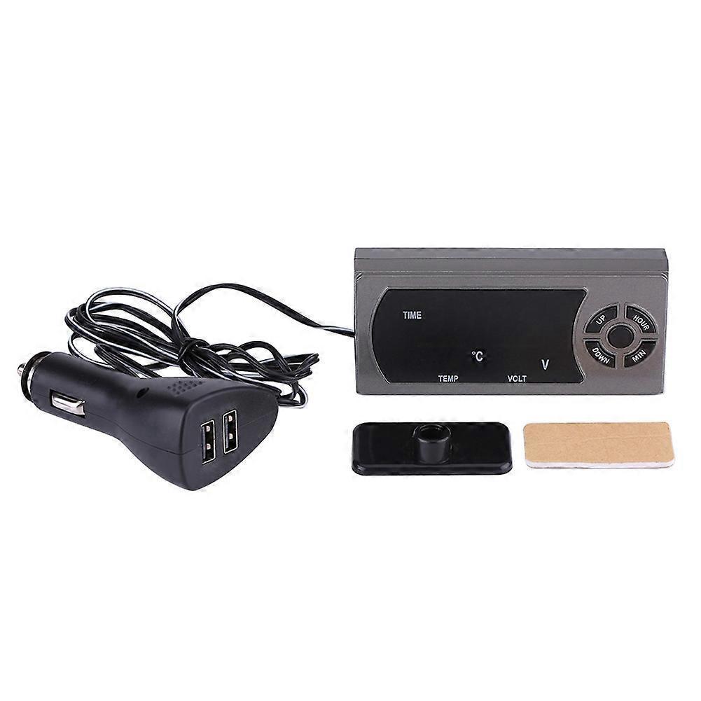 3-in-1-auto-led-digitaluhr, Thermometer Und Voltmeter (12–24 V)