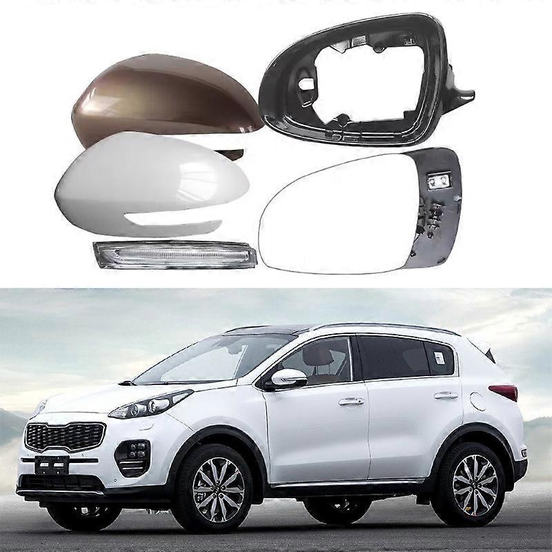 Passend Für Kia Kx5 16-18 Rückspiegelabdeckung Rückspiegelgehäuse Spiegelrahmen Blinkerreflektorabdeckung Links Hauptfahrerlinse