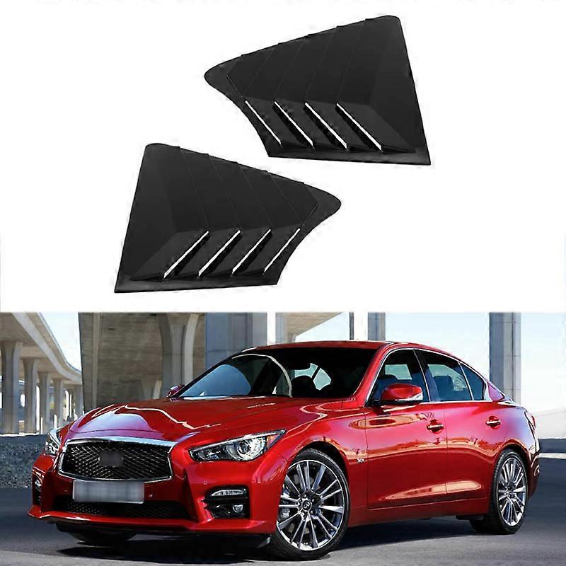 Dekorative Abdeckung Für Die Hinteren Dreiecksblenden Des Infiniti Q50 (baujahre 2014–2022) – Kohlefaser
