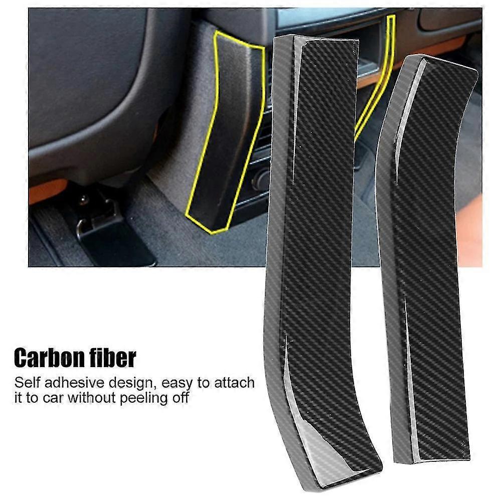Abdeckung Für Den Hinteren Mittleren Luftauslass Für Bmw X5 X6 F15 F16 2014-2018, Abs-chrom-carbonfaser-optik, Aufkleber, Auto-styling-zubehör