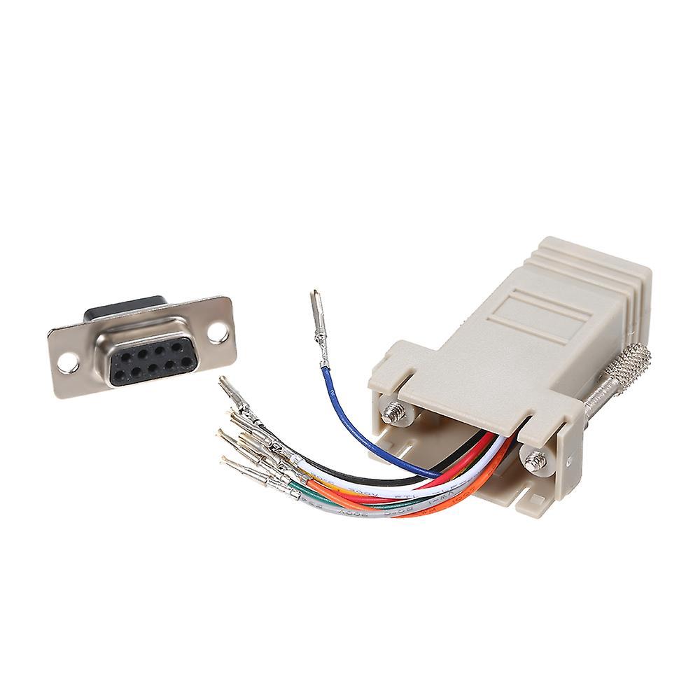 Rj45-auf-seriell-buchse-auf-db-9-pin-adapter 8p8c-modul-modemanschluss