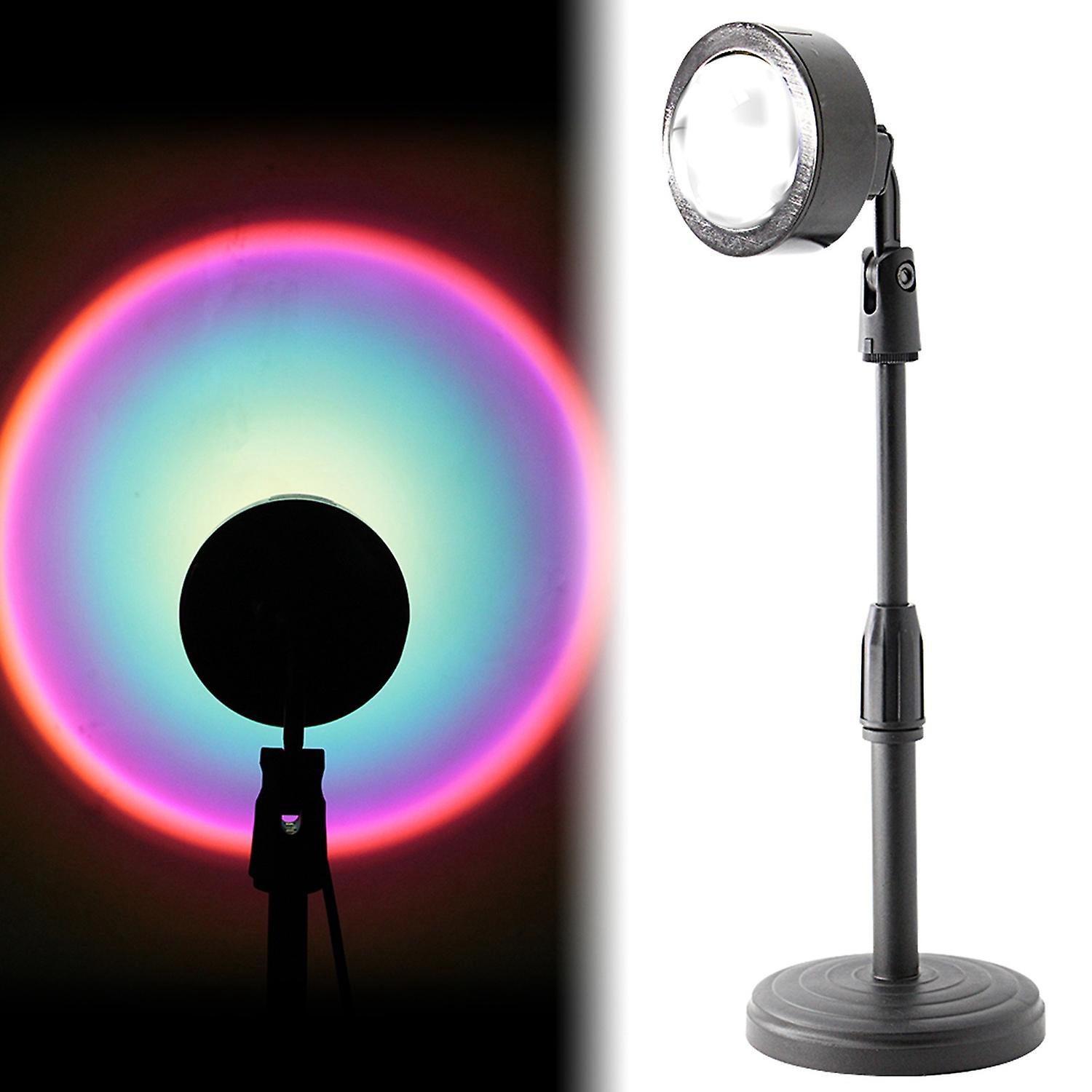 Sonnenuntergangs-projektorlampe, Regenbogen-atmosphäre, Bodenständer, Moderne Projektionslampe Für Partys, Kino - Regenbogen