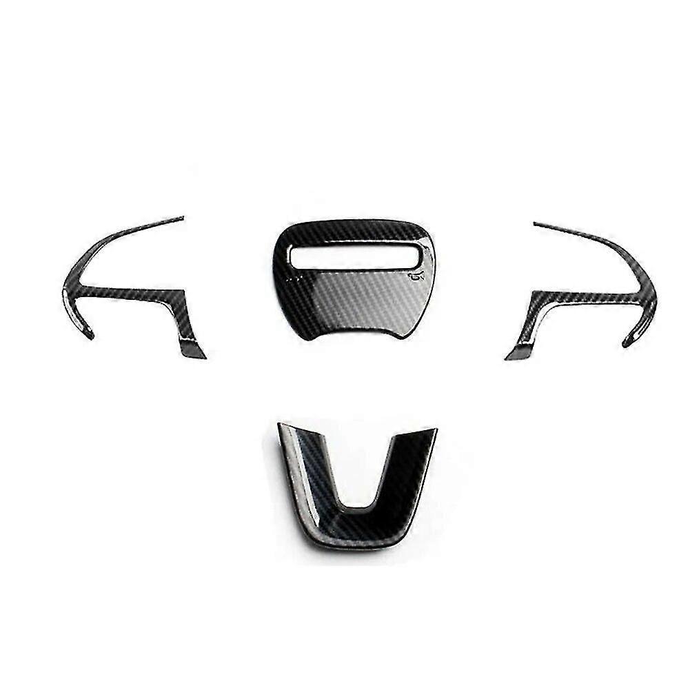 Zieraufkleber Für Lenkradknöpfe Aus Kohlefaser (abs) Für Dodge Challenger 2015-2020 – Fahrzeugstyling