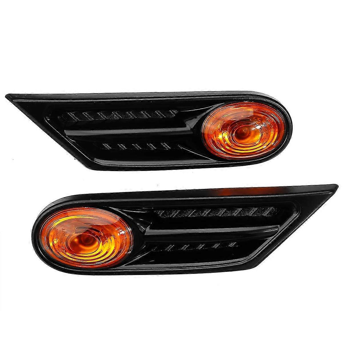 Paar Led-seitenmarkierungsleuchten/blinker Für Bmw Mini Cooper R56 R57 (seitenblinker, Teilenummer 63137260202) – Gelb