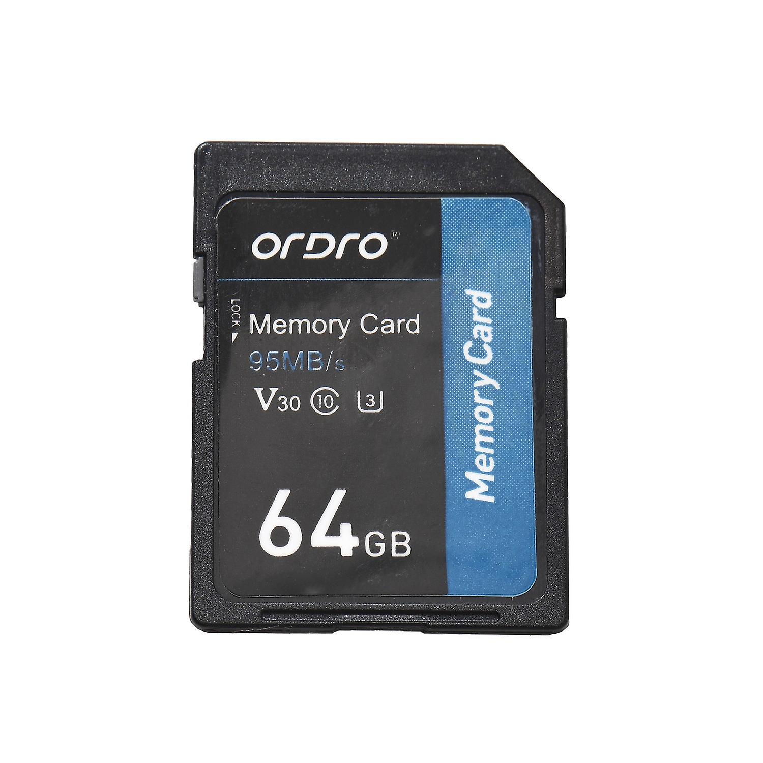 Ordro 64 Gb Speicherkarte V30 Klasse 10 Sd-karte 95 Mb/s High Speed Für Digitale Videokameras Und Camcorder