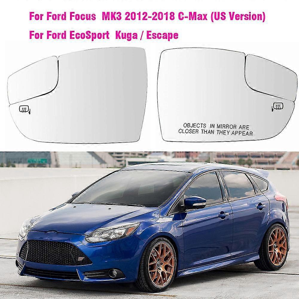 1 Paar Beheiztes Rückspiegelglas Für Ford Kuga, Ecosport, Escape (2013–2018), Focus 3 Mk3 Se St Rs (us-version)