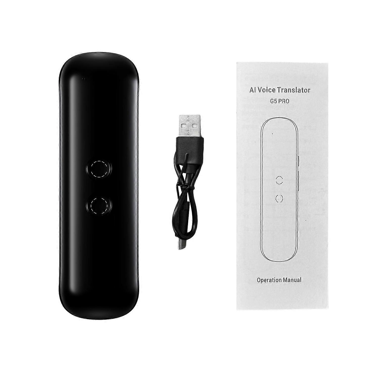 G5 Pro Sprachübersetzergerät Mit Hoher Genauigkeit, Bluetooth-verbindung, Echtzeitübersetzung, Unterstützung Für 127 Geräte