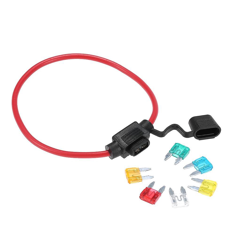 Kfz-inline-mini-flachsicherungshalter 12v 30a Mit 6 Sicherungen
