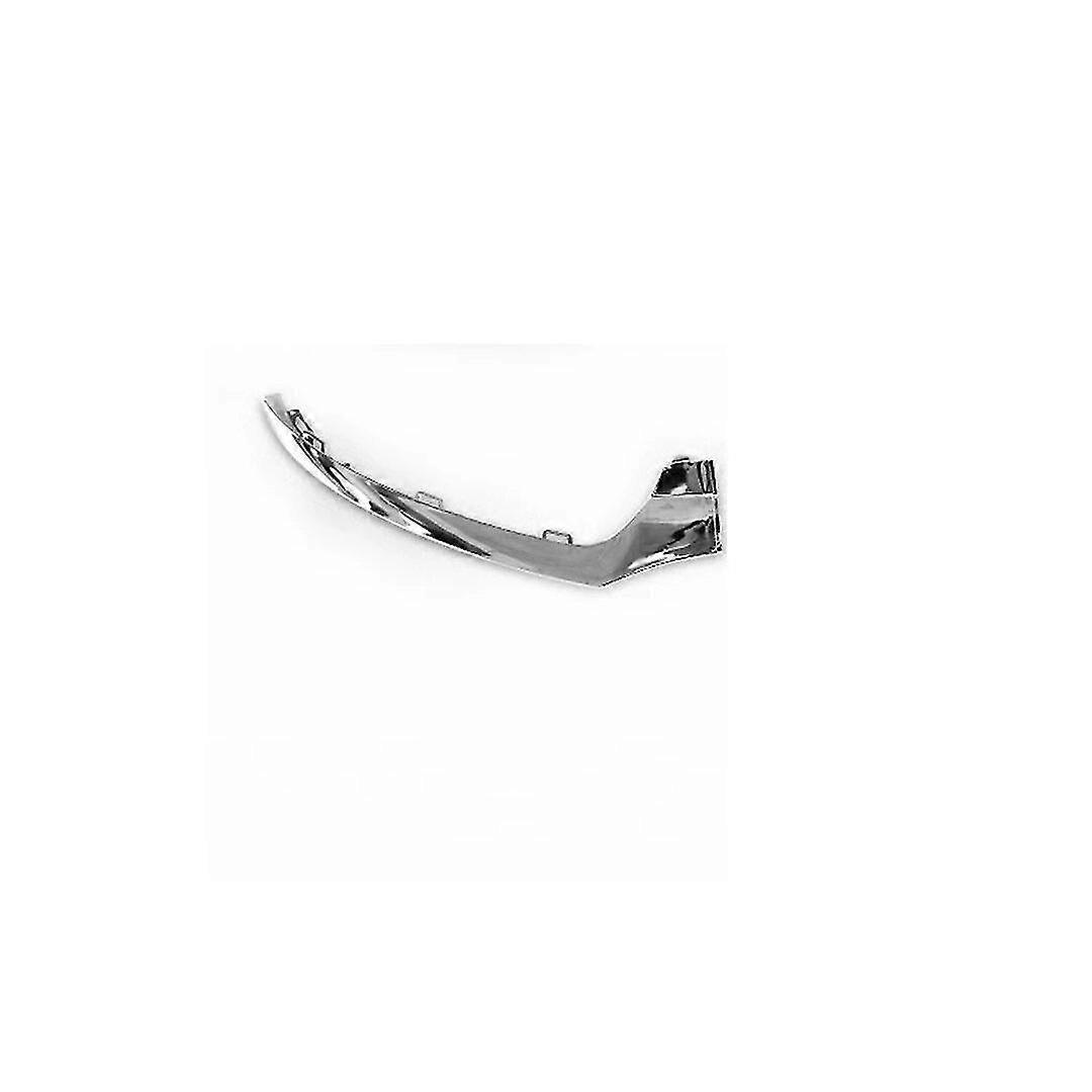 Frontstoßstangen-unterlippe Zierleiste Chrom Für Mercedes-benz Klasse C W205 2014-2018 Karosserie-kit Zubehör Glänzend Schwarz-chrom Links