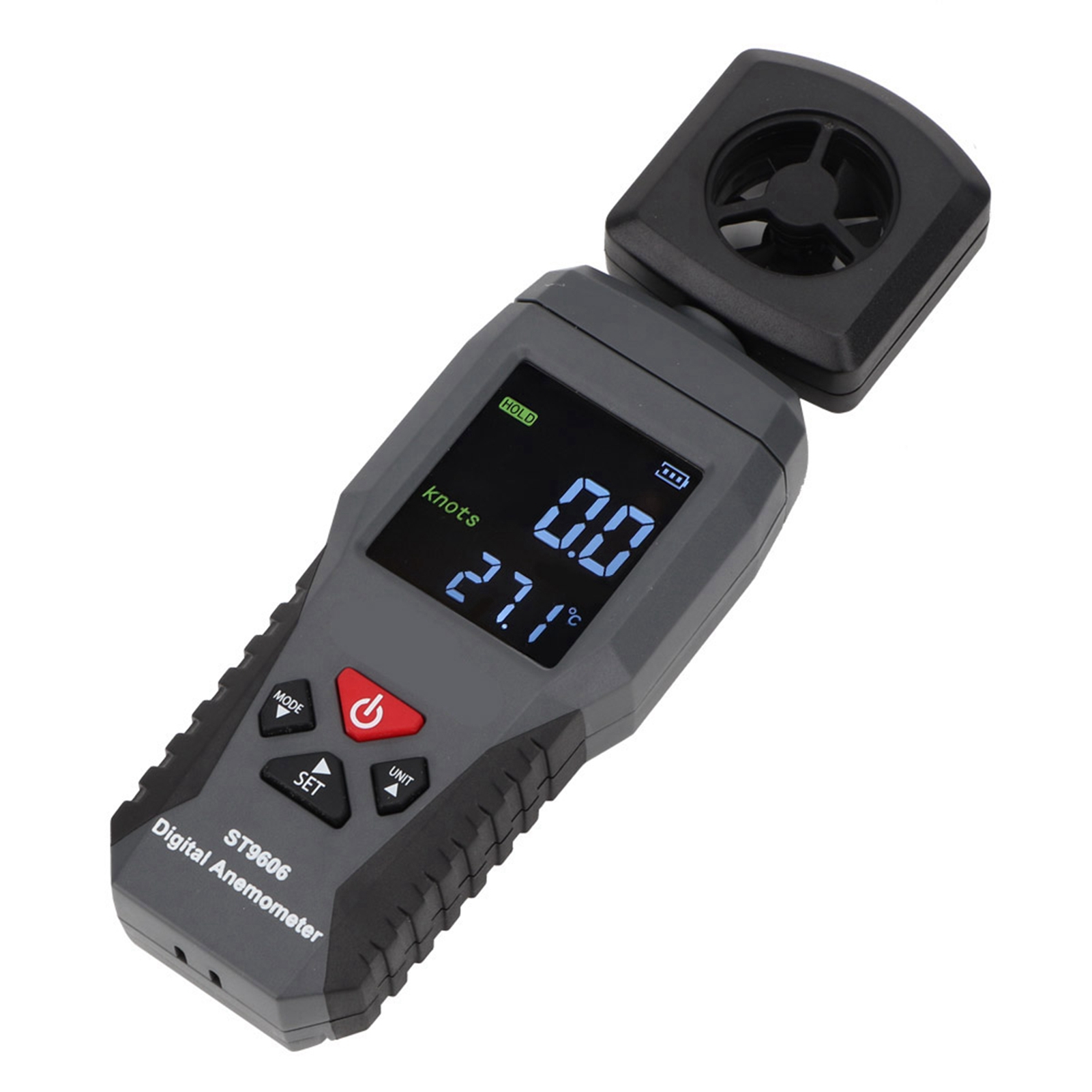 Smart Sensor Windmesser St9606 Tragbares Handanemometer Windgeschwindigkeitsmesser