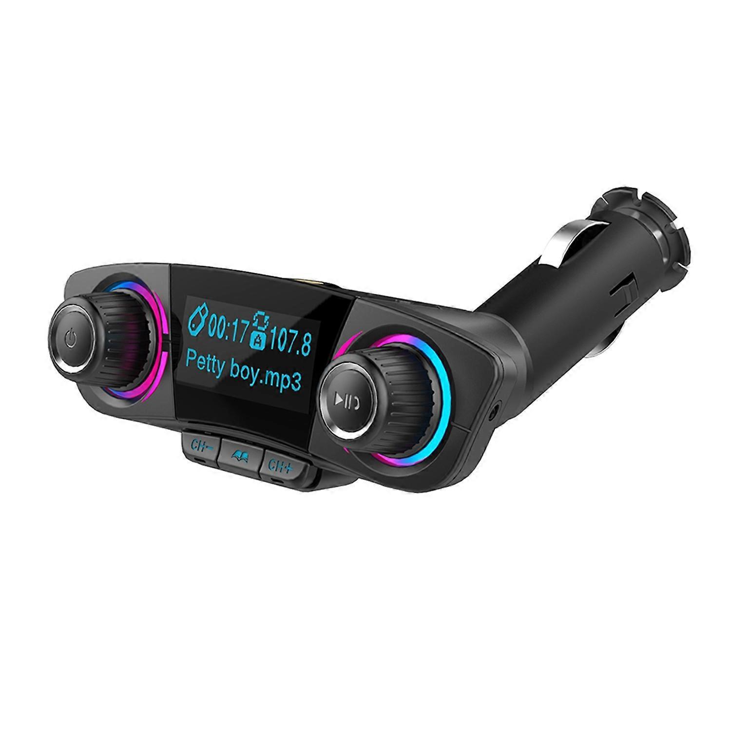 Bluetooth-fm-transmitter Mit Zwei Köpfen, Modulator, Autoradio-adapter, Mp3-player