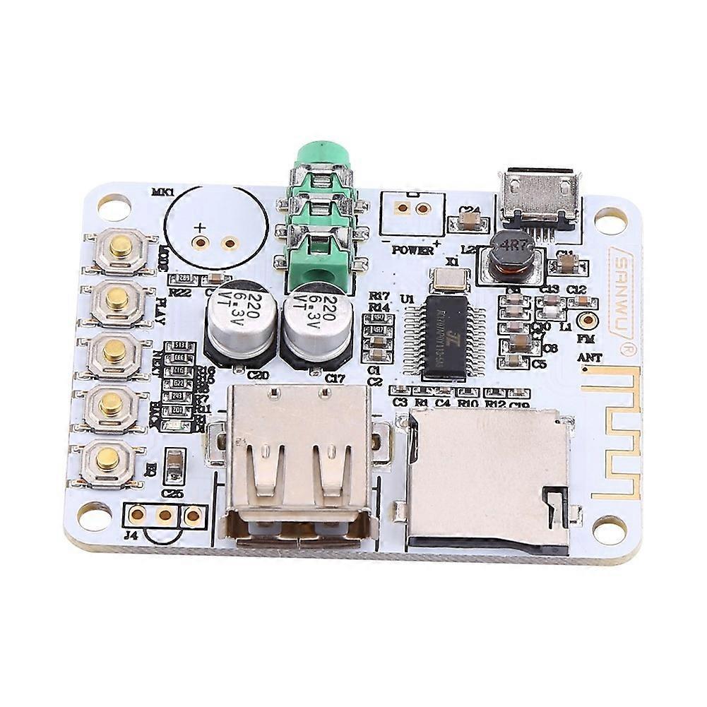Neuer Bluetooth-audioempfänger Mit Mikrofon, Verstärker, Usb, Tf, Fm-fm-mp3-decoder, Wma-, Wav- Und Flac-player 2