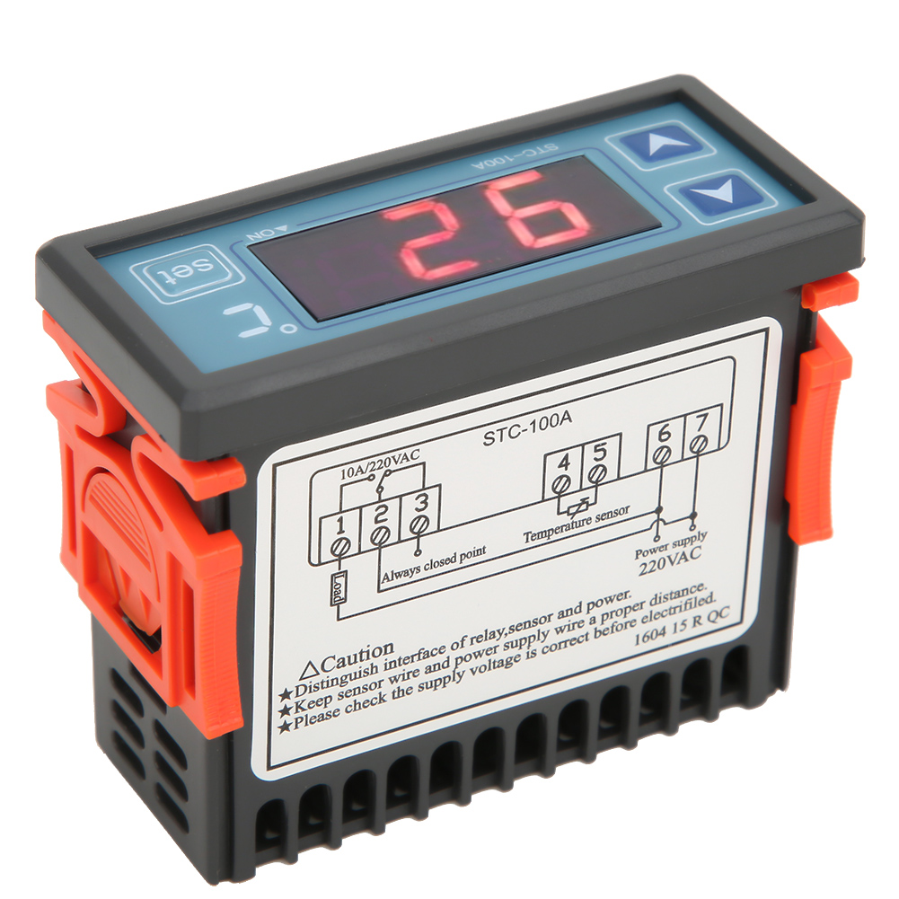 Stc 100a Temperaturregler Mit Einem Temperaturbereich Von -50 °c Bis 99 °c Und Unterstützung Für Kühl- Und Heizbetrieb