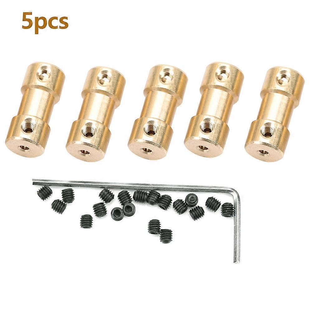 Stück Motor-kupferwellenkupplungs-verbinderhülse-übertragungsgelenkadapter (3,0-6,0 Mm)