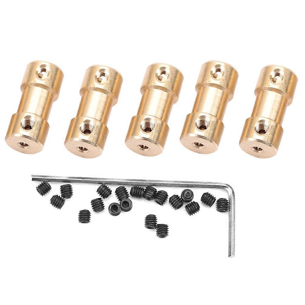 5 Stück Motor-kupferwellenkupplungs-verbinderhülse-übertragungsgelenkadapter (2,3-4,0 Mm)