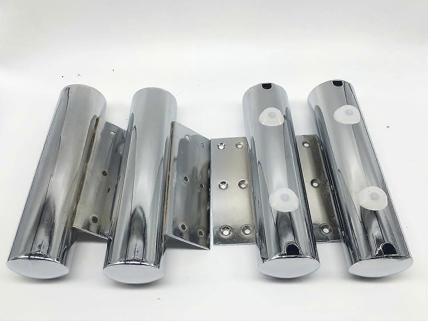 Verstellbare Möbelfüße, 4 Stück, Metall, Verchromt, Für Sofas, Stühle Und Betten, Länge 15 Cm, Höhe 4 Cm