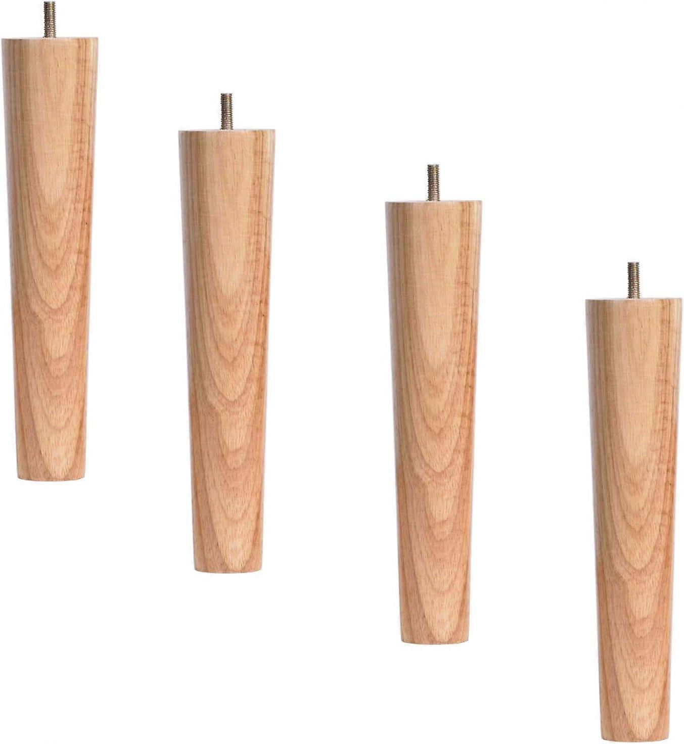 Möbelbeine Aus Holz, 4er-set Massivholz-möbelbeine, Schrankfüße Aus Holz, Couchtischbeine, Sofafüße, Ersatzbeine, Couch-, Kommoden- Und Armlehnenfüße – 40 Cm (15,7 Zoll) – Gerade