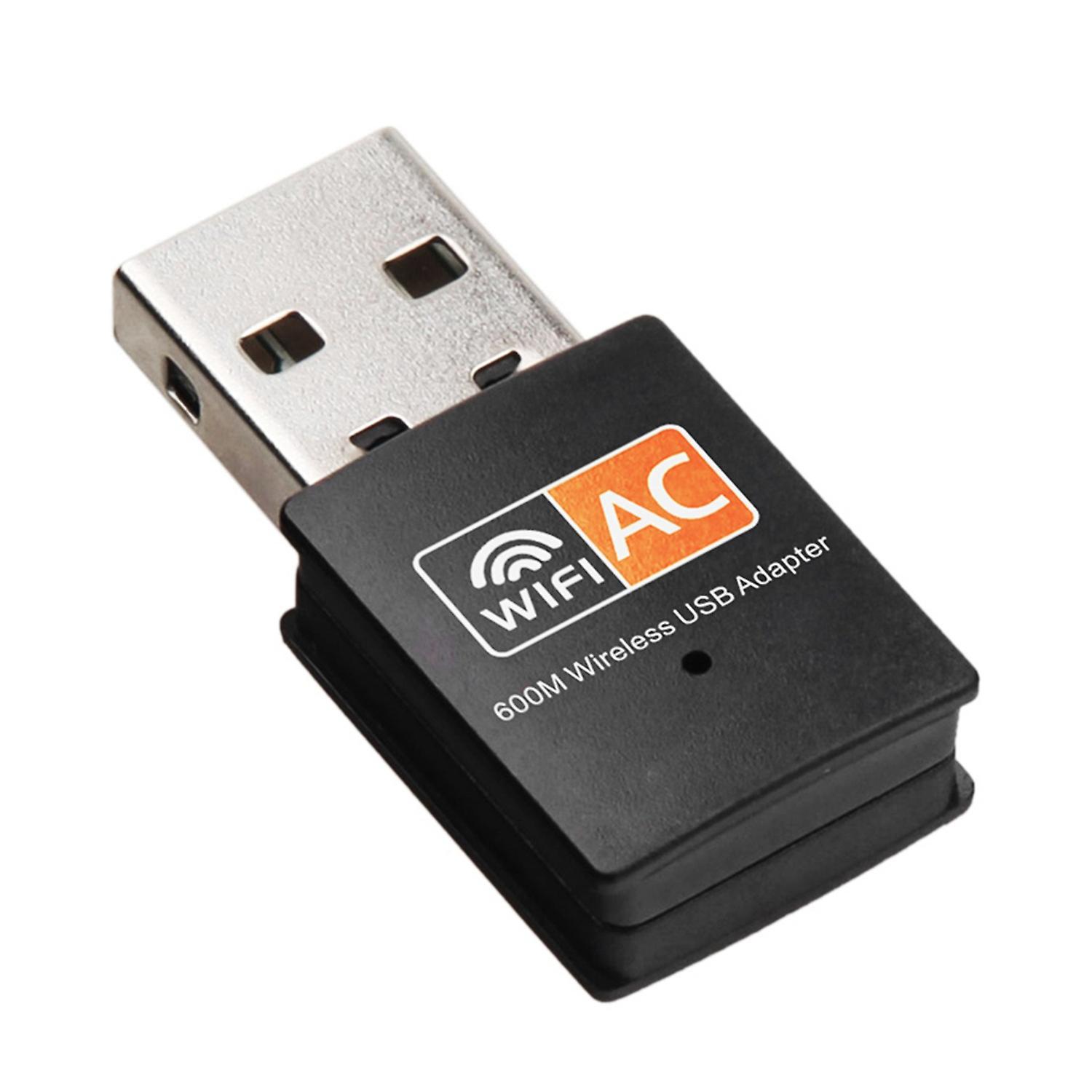 Dualband-wlan-usb-adapter (600 Mbit/s, 2,4 Ghz + 5 Ghz) Mit Wlan-antenne (802.11a/b/g/n/ac)