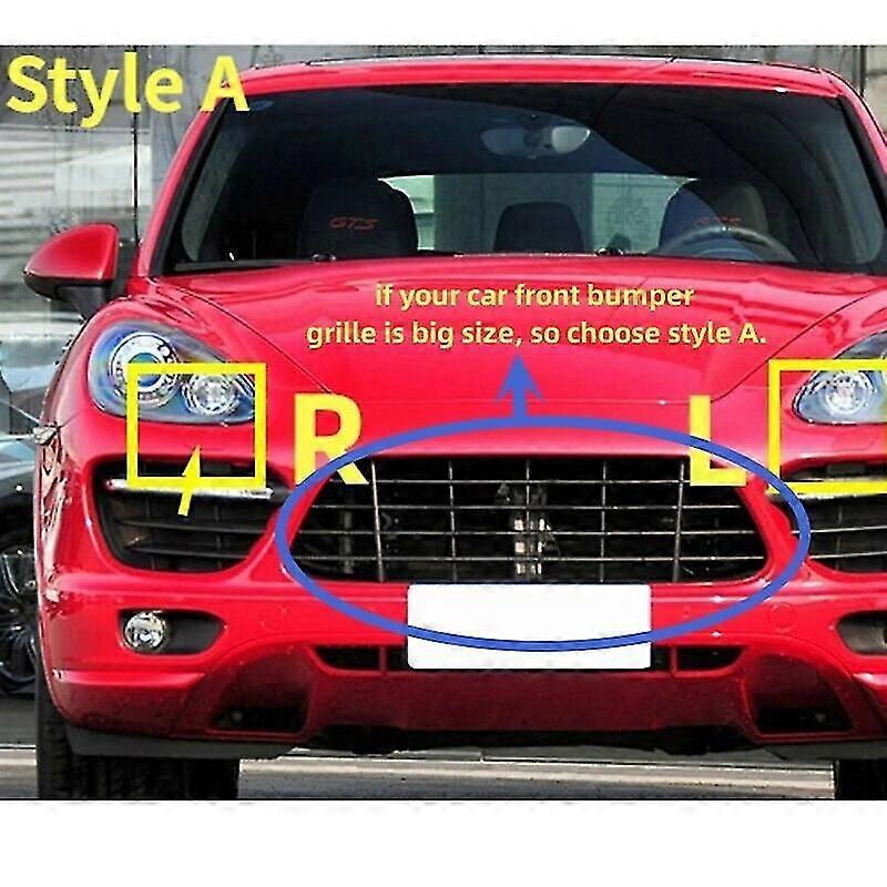 2 Stück Autozubehör Für Porsche Cayenne 2007–2017 Scheinwerfer-wassersprühdüsen-abdeckung Frontstoßstange Scheinwerferwaschdüsen-kappen – 2 Stück 2007–2010 – A Große Öffnung
