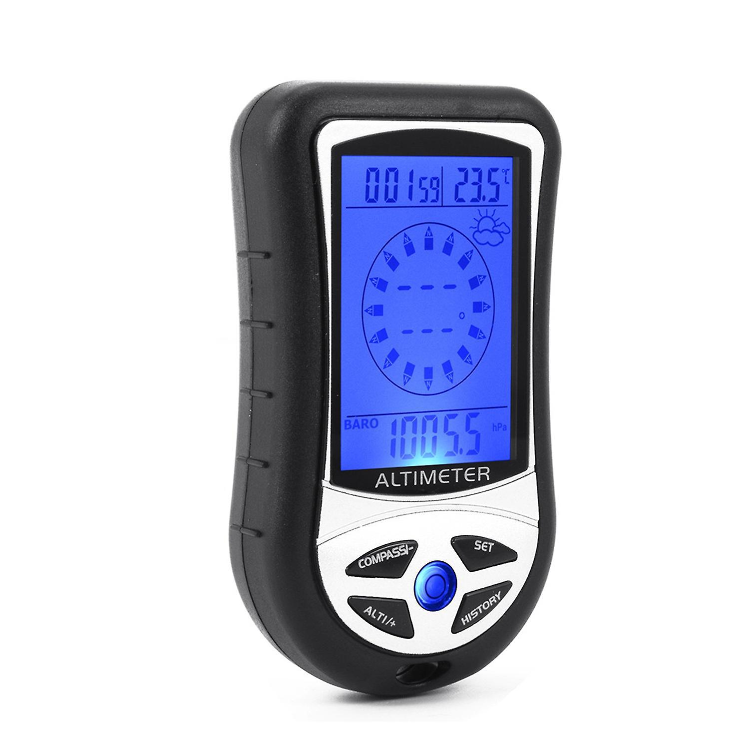 8-in-1 Multifunktions-höhenmesser, Lcd-barometer, Digitaler Kompass, Tragbares Thermometer