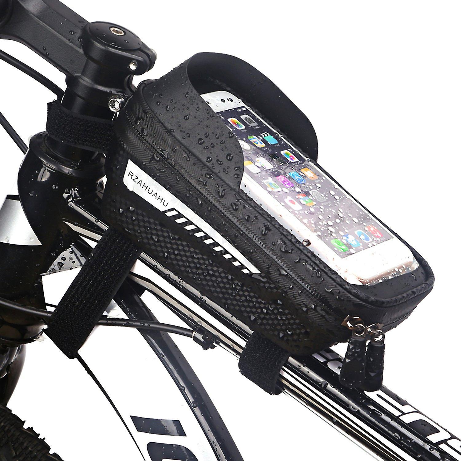 Wasserdichte Handyhalterung Fürs Fahrrad, Rahmentasche Vorne Mit Touchscreen-hülle Für Radfahrer
