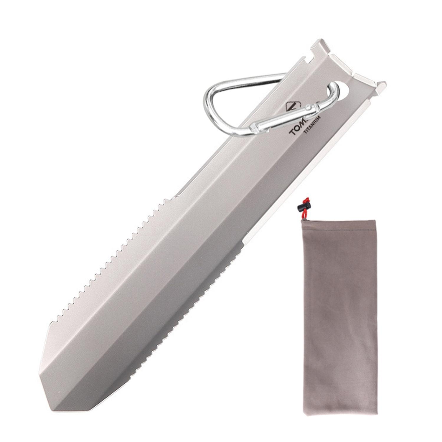 Tomshoo Titan-handschaufel Mit Gezahnter Kante Für Outdoor-aktivitäten Wie Camping, Wandern Und Trekking Mit Clip