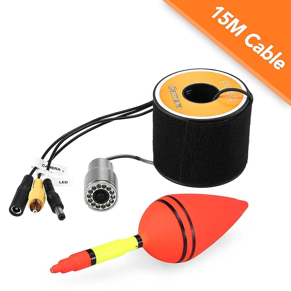 1200 Tvl Unterwasser-angelkamera, 12 Leds Für Nachtsicht, Wasserdicht, Fischförmig, Für Boots- Und Eisangeln, 15 M Kabel