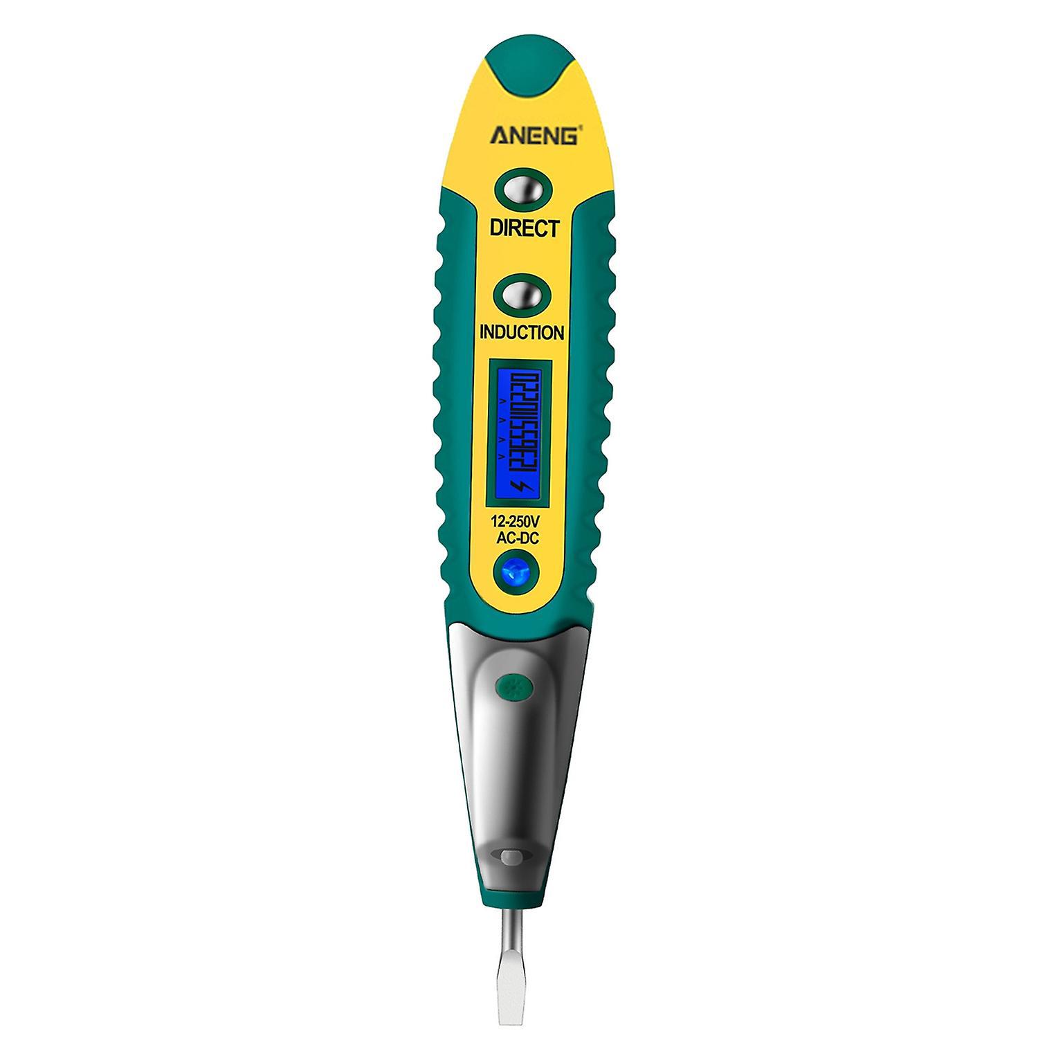 Aneng Vd700 Ac/dc-spannungsprüfer 12–250 V, Digitaler Spannungsprüfstift Mit Lcd-bildschirm, Elektrowerkzeug