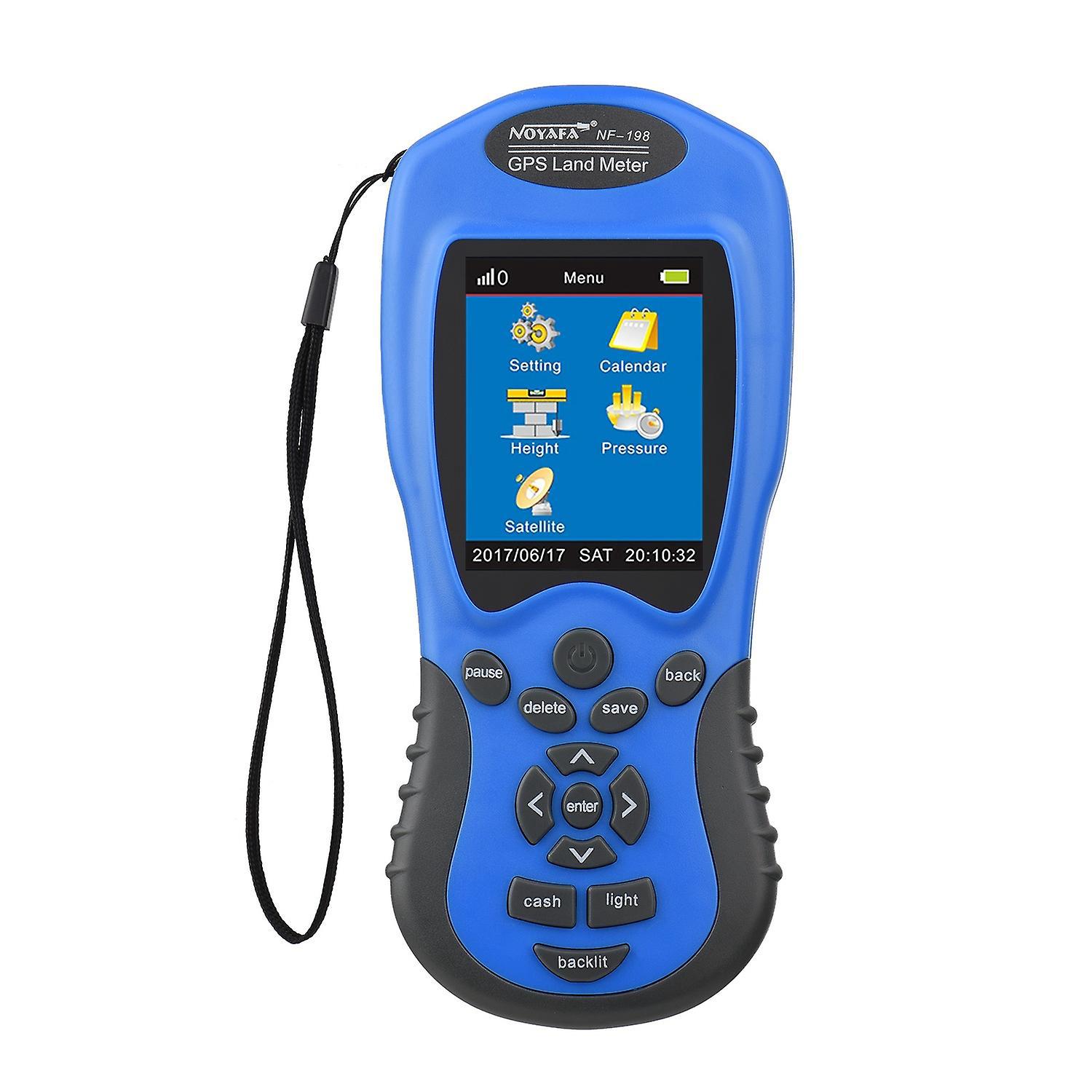 Noyafa Nf-198 Tragbares Gps-digital-landvermessungsgerät Mit Lcd-display Für Landwirtschaftliche Flächen-, Längen-, Höhen- Und Druckmessung Via Satellit