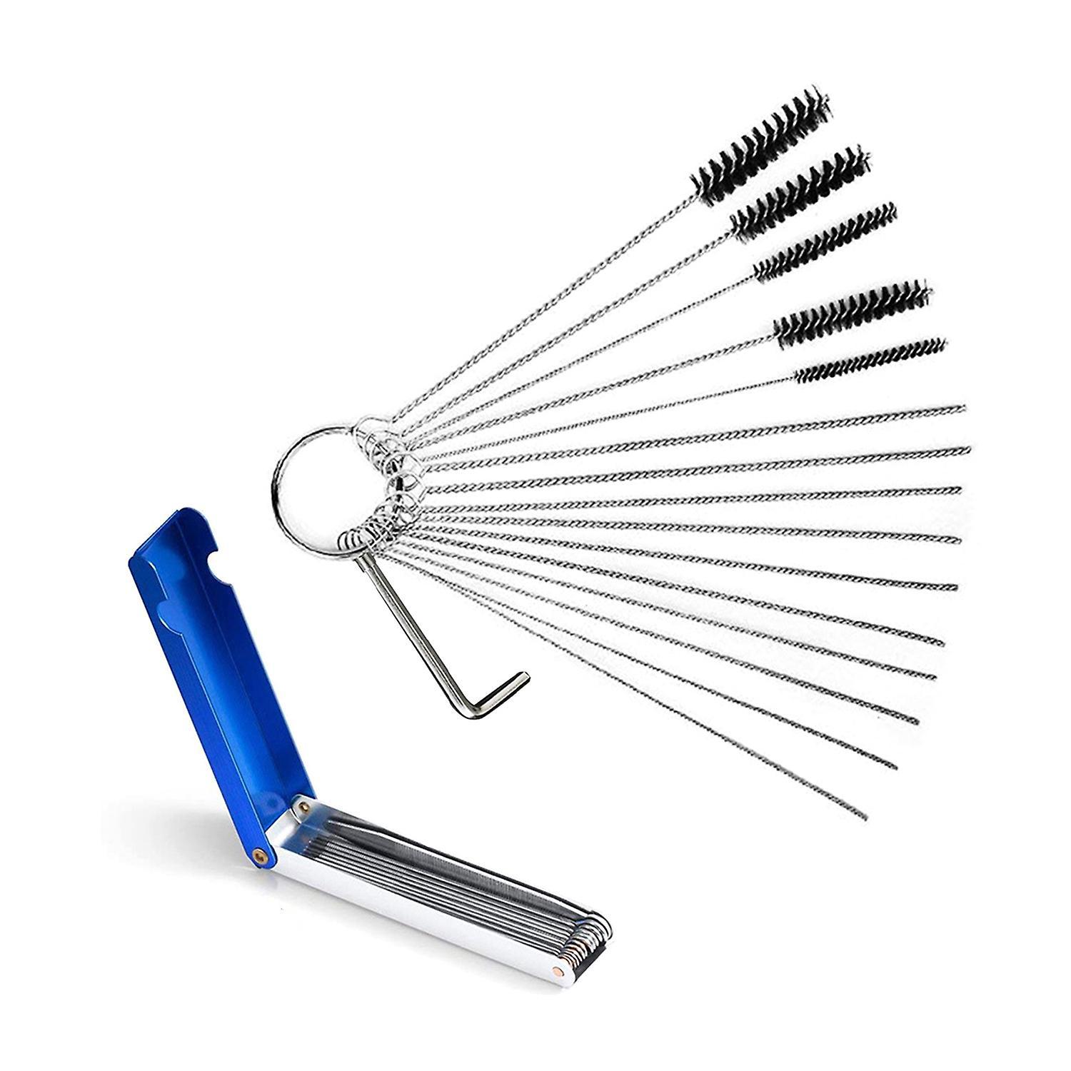15 Vergaserreinigungsbürsten, Set Mit 15 Nylonbürsten Und Reinigungsnadeln + Metalldraht